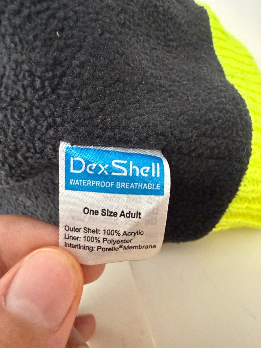 Kids Neon Yellow Knit Beanie Hat - Unbranded